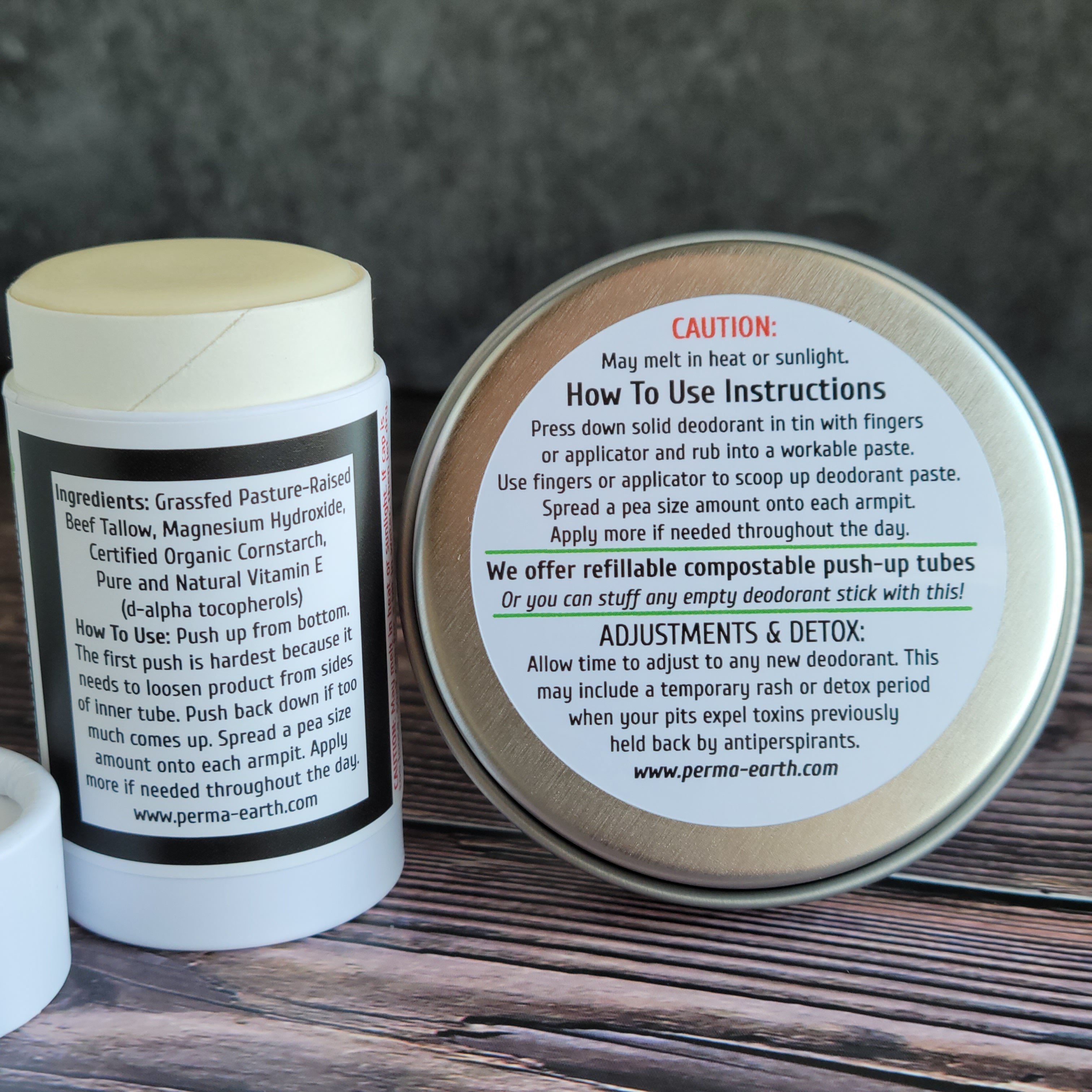 FragranceFree Natural Tallow Deodorant PERMA∞EARTH