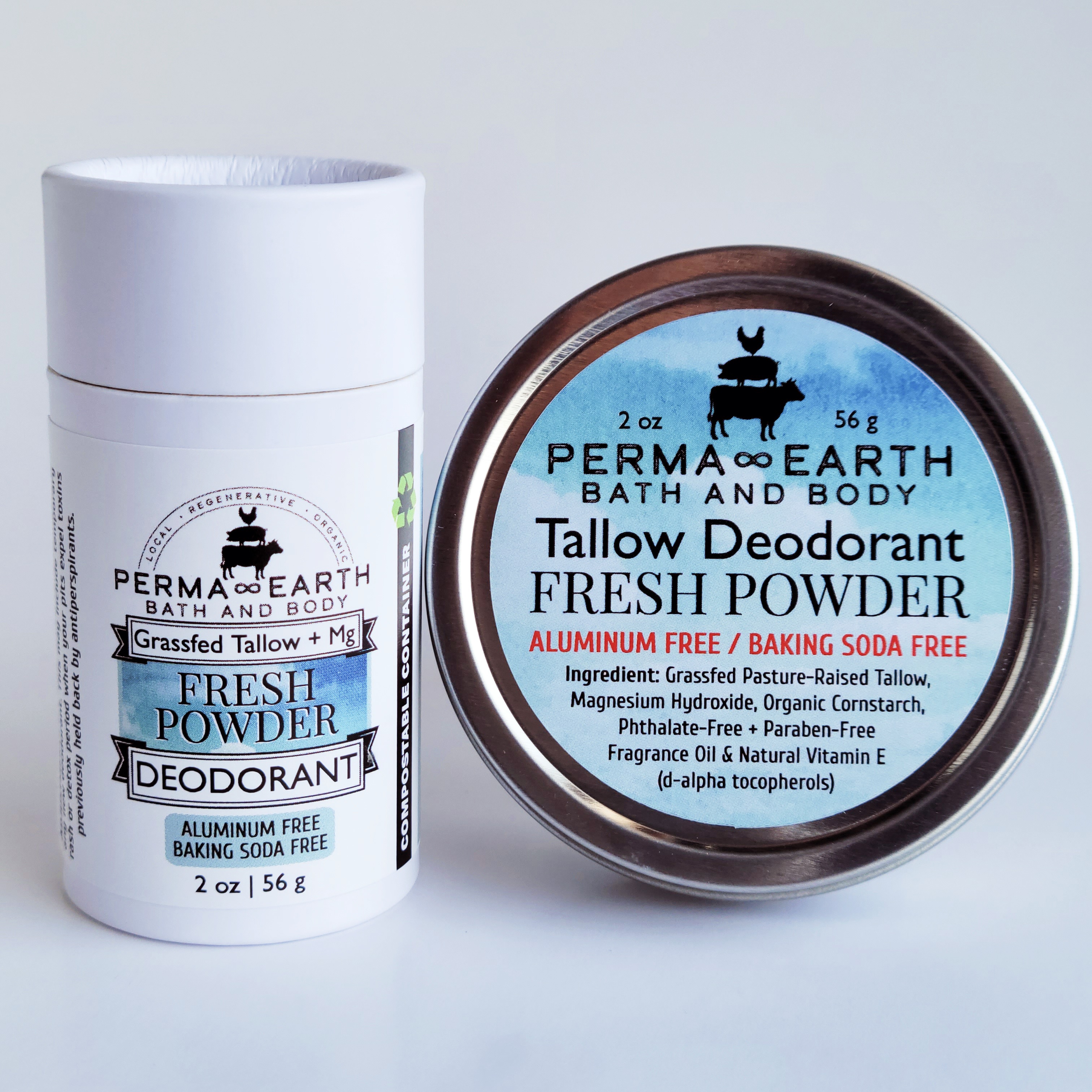 Fresh Powder Tallow Deodorant PERMA∞EARTH