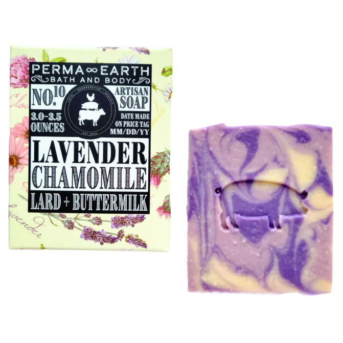 Lavender Chamomile Lard Soap