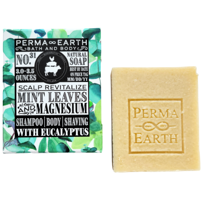 Mint Leaves & Magnesium All-In-One Soap