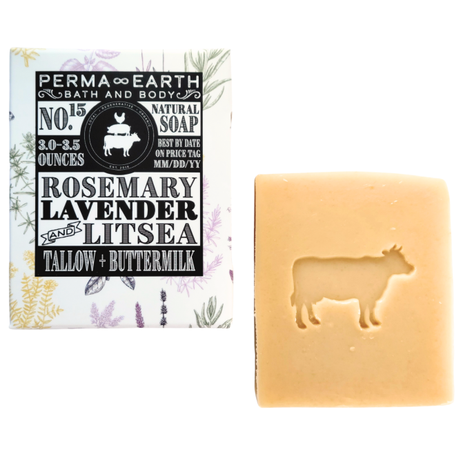 Rosemary Lavender & Litsea Tallow Soap