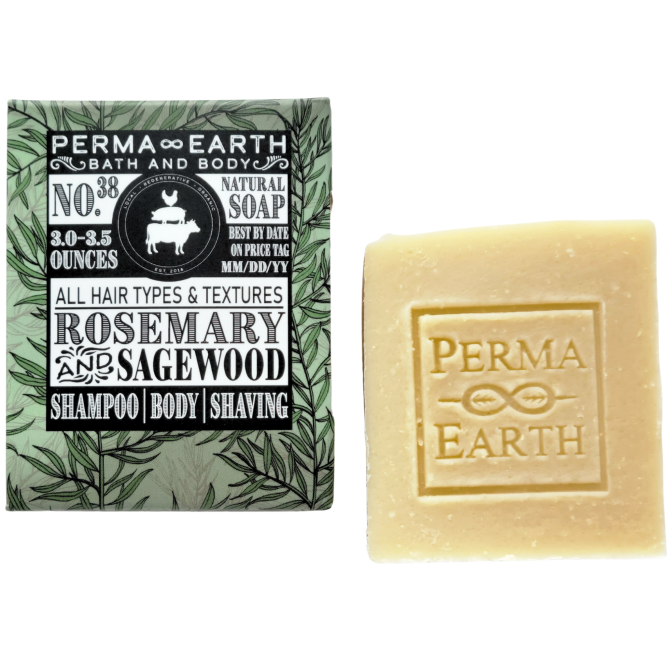 Rosemary & Sage Wood All-In-One Soap