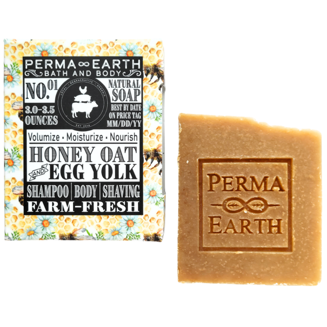 Honey Oat & Egg Yolk All-In-One Soap