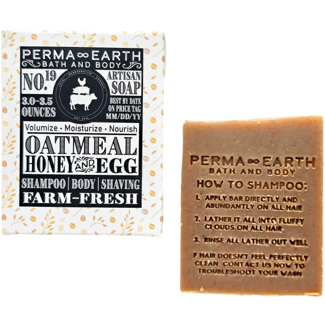 Oatmeal Honey & Egg Yolk All-In-One Soap